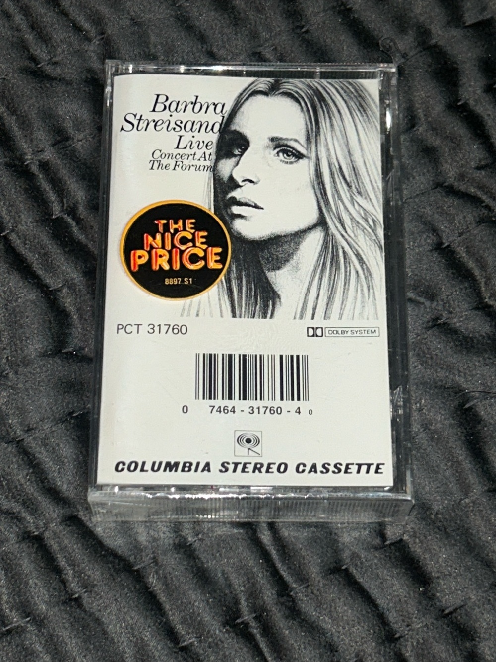 Barbra Streisand- Live Concert At The Forum Cassette - SEALED VINTAGE